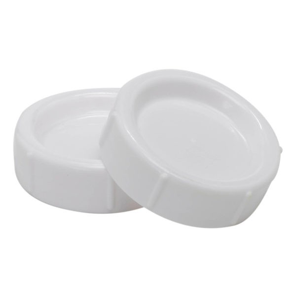 Product image of two wide-neck storage travel caps