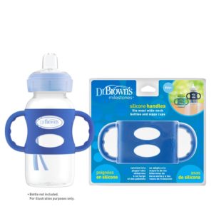 Dr. Brown's Silicone Handles Wide-neck Blue, Packaging image