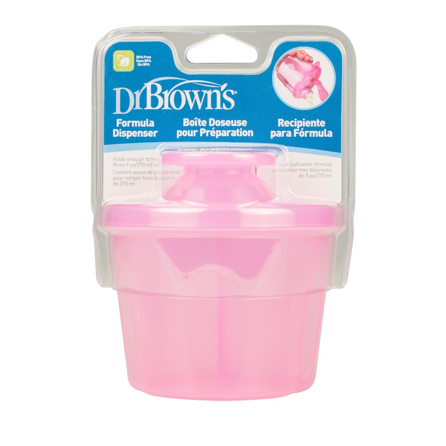 Dr Browns Milk Powder Dispenser Pink Browns by Dr 