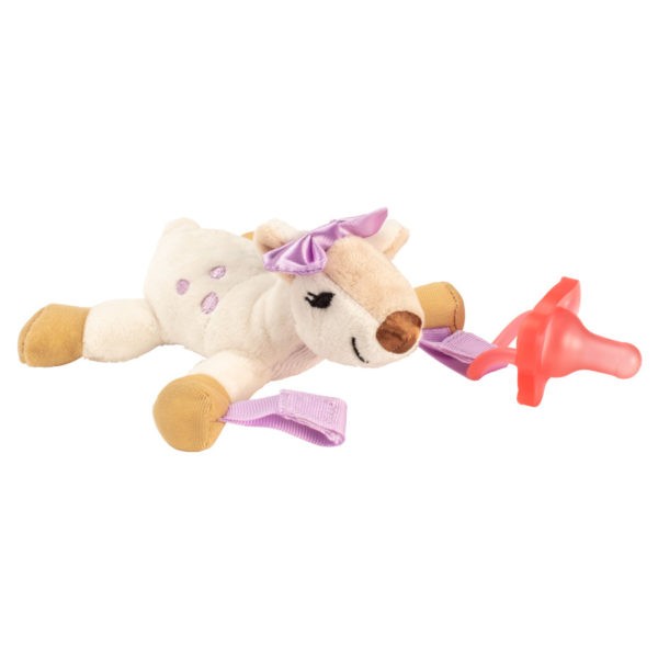 Product image of deer lovey pacifier and teether holder
