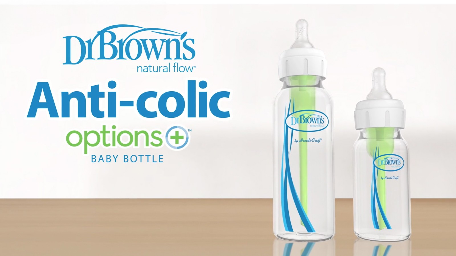 Dr. Brown's Dr. Brown’s Natural Flow® Anti-Colic Options+™ Narrow Baby Bottle, with Level 1 Slow Flow Nipple