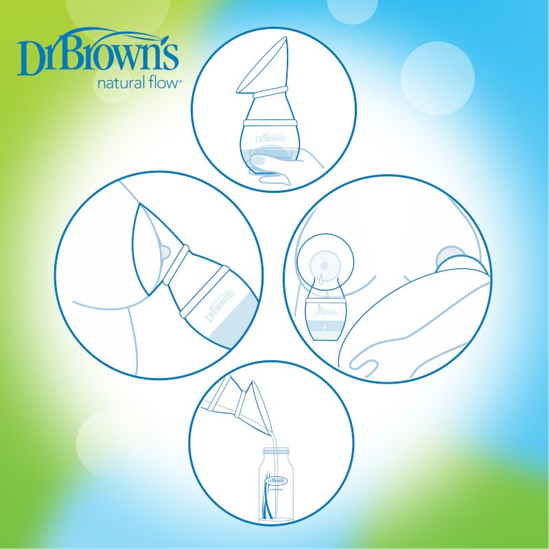 Dr. Brown's Dr. Brown’s™ Silicone One-Piece Breast Pump with Options+™ Anti-Colic Bottle and Travel Bag