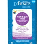 Dr. Brown's Tooth and Gum wipe packaging