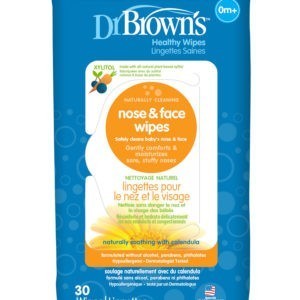 Dr. Brown's Nose and face wipe packaging