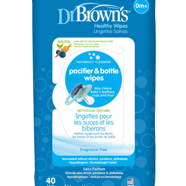 Dr. Brown's Pacifier and Bottle Wipe packaging