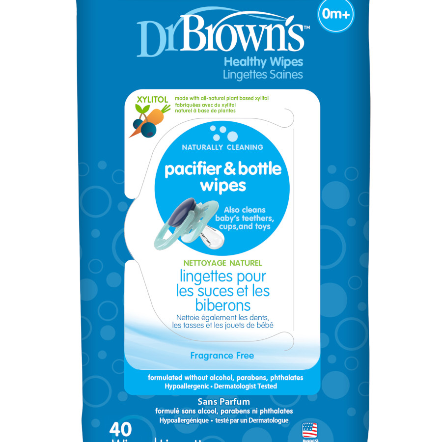 Dr. Brown's® Pacifier and Bottle Wipes, 40 Count