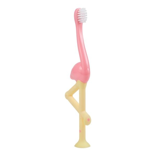 Product image of pink flaming toddler toothbrush