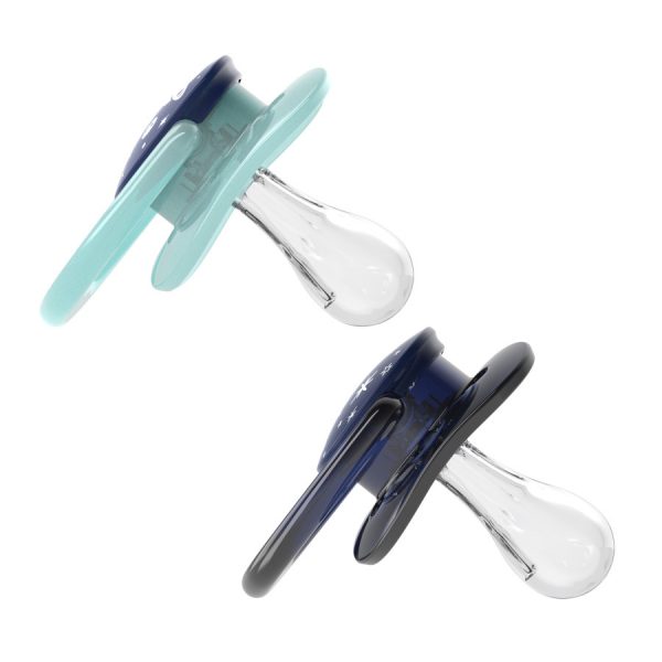 Blue Space Pacifiers, Side View