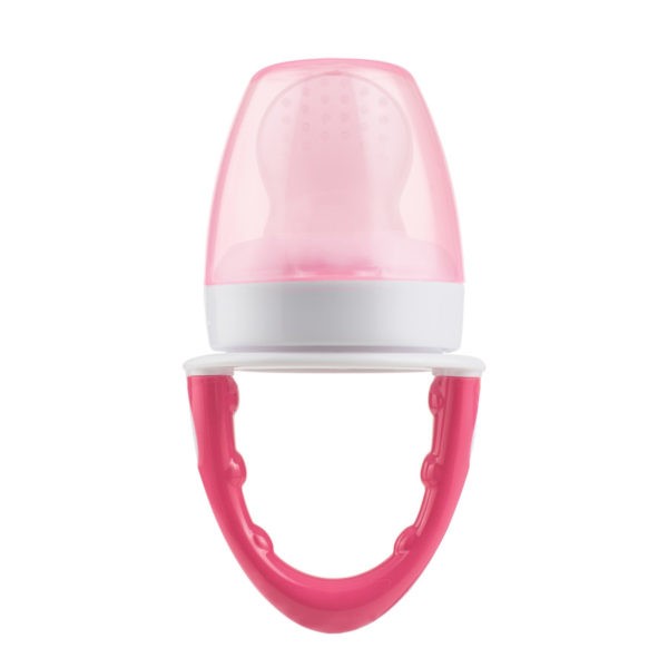 Product image of pink silicone feeder