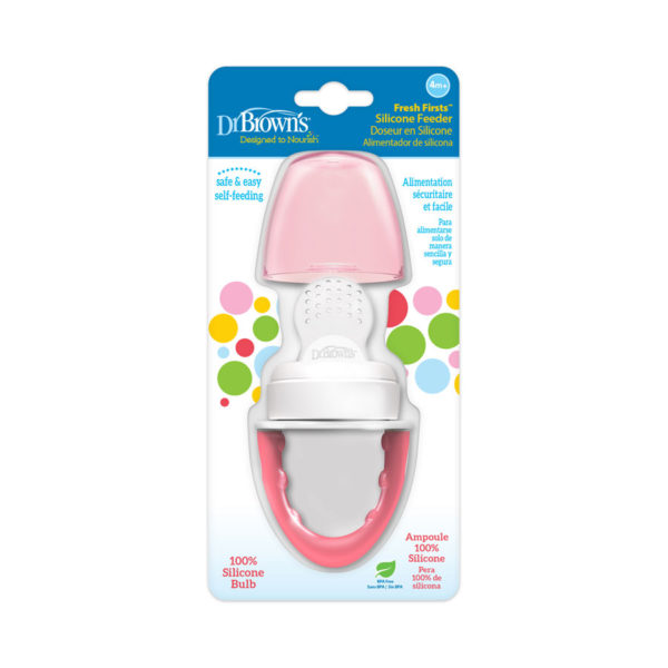 Packaged Silicone Feeder, Pink