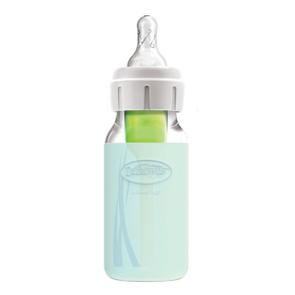 Product image of mint sleeve on glass bottle