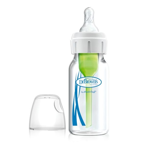 Dr. Brown’s Natural Flow® Options+™ Anti-colic GLASS Baby Bottle, 4oz