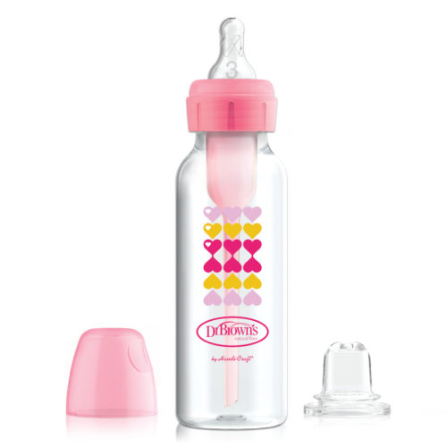 Dr. Brown’s Natural Flow® Anti-Colic Options+™ Narrow Sippy Bottle Starter Kit, 8oz/250mL