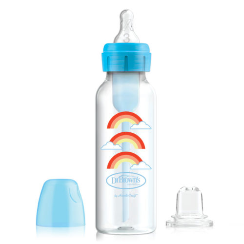 Dr. Brown’s Natural Flow® Anti-Colic Options+™ Narrow Sippy Bottle Starter Kit, 8oz/250mL