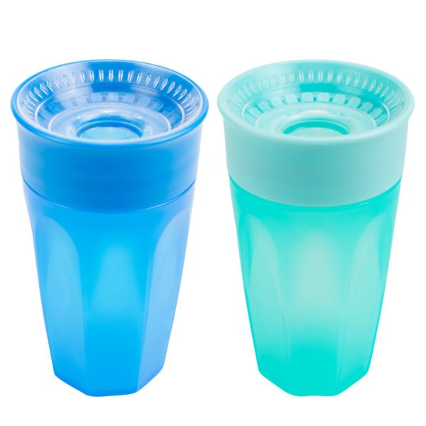 Dr. Brown's Cheers 360 Blue & Aqua 10oz cups