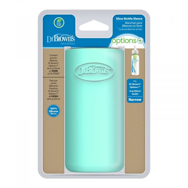 Packaging for Mint Green Glass Baby Bottle Sleeve