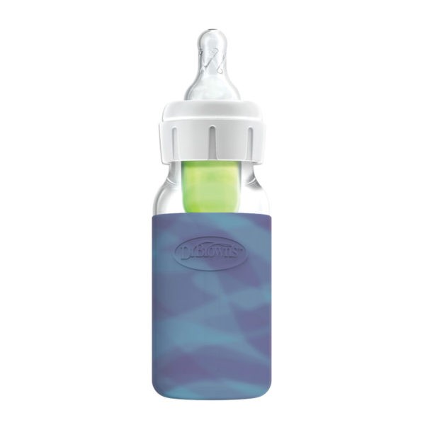 Product image of glow-in-dark sleeve on glass bottle