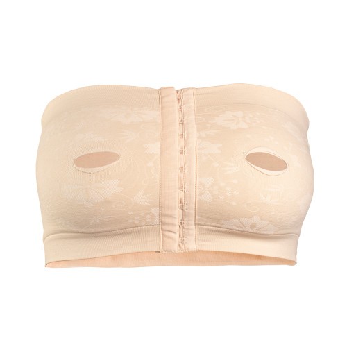 Dr. Brown's Hands free pumping bra Beige, Front View