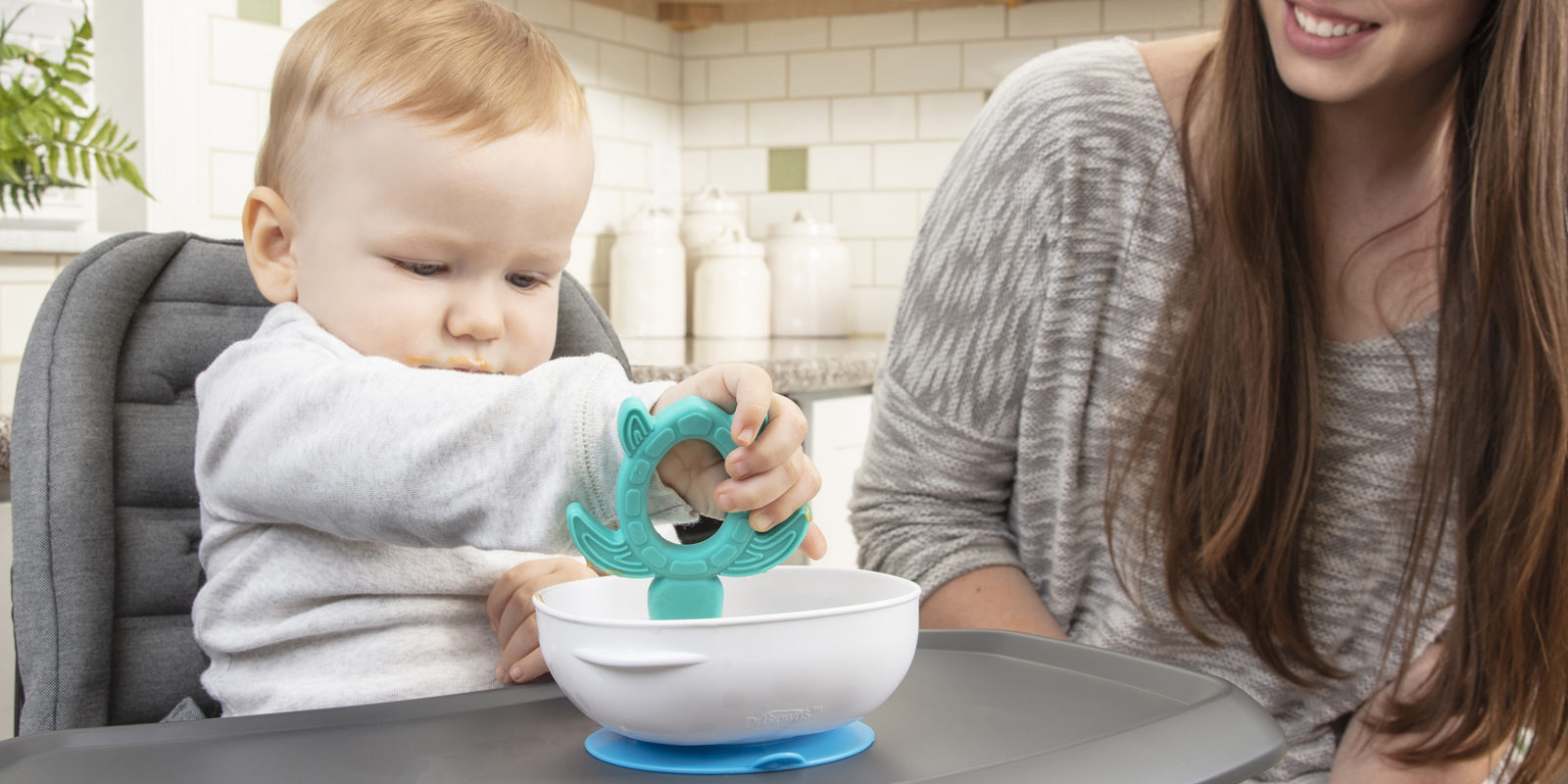 Toddler with Starter Spoon