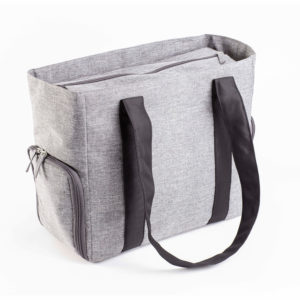 Dr. Brown's Heather Gray breast pump carryall tote bag with handles product image