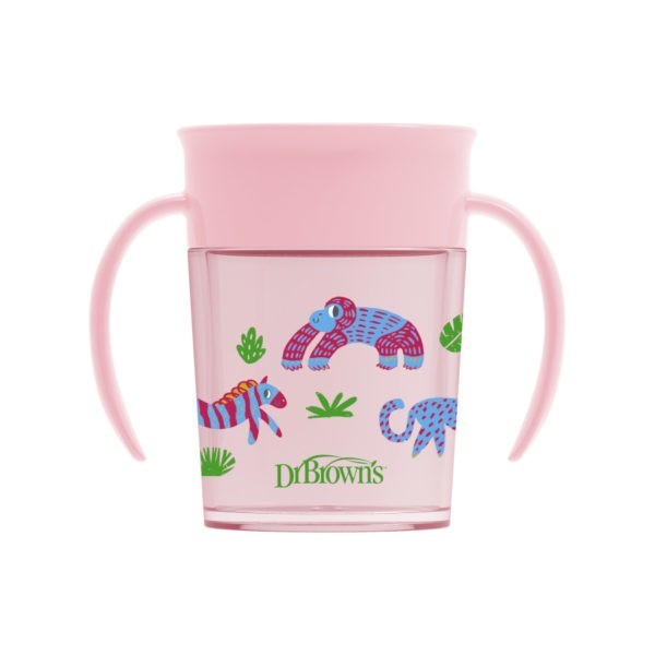 Dr. Brown's Cheers360™ Spoutless Transition Cup Pink Cup