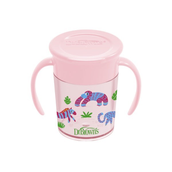 Product image of pink 7 oz cheers360 with lid