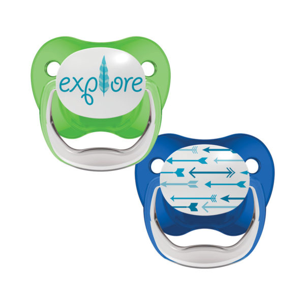 Dr. Brown's™ PreVent™ Classic Pacifiers w/ Explore and Arrows