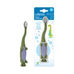 Dr. Brown’s™ Dinosaur Toddler Toothbrush, Front View and Packaged