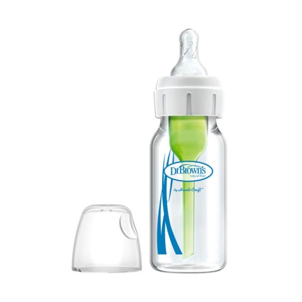 Dr. Brown’s Natural Flow® Options+™ Anti-colic GLASS Baby Bottle, 4oz