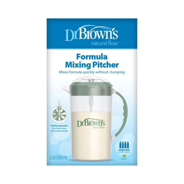 Formula Mixing Pitcher, Olive - Packaged
