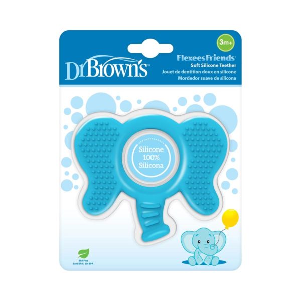 Blue Elephant Teether, Packaged