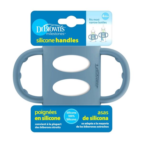 Light Blue Narrow Silicone Handles, Packaged