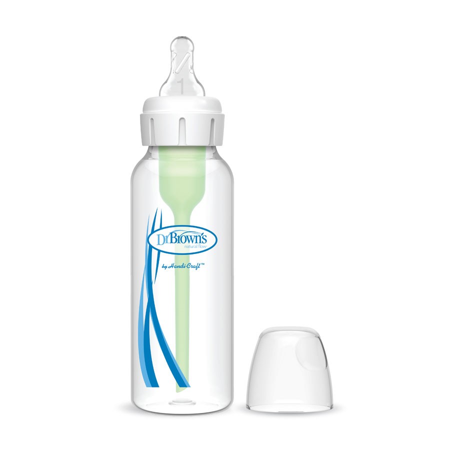 Dr. Brown's Natural Flow® Anti-Colic Options+™ Narrow Baby Bottle, with  Level 1 Slow Flow Nipple  Dr. Brown's Baby