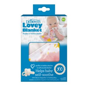 Lovey Blanket w/ Ring Teether, Pink, Packaged