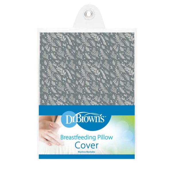 Breastfeeding Pillow Cover, Gray, Packaged