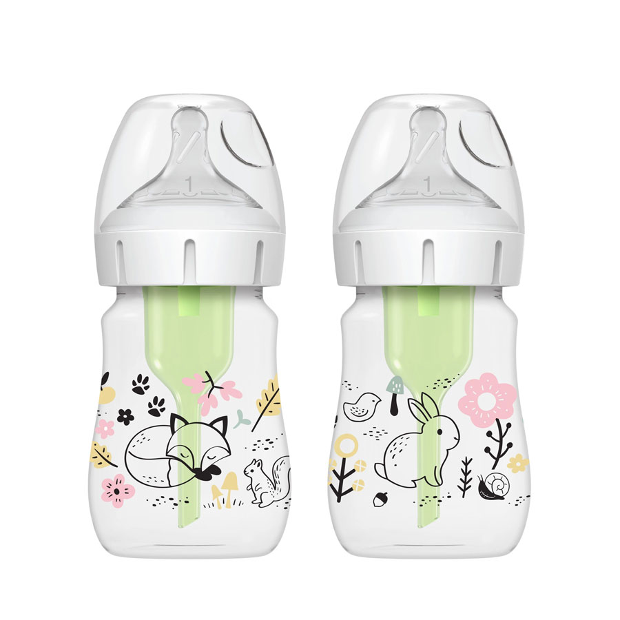 LuQiBabe (2-Pack) Baby Bottle Sleeves for Dr. Brown Baby Bottles 5 oz -  Reusable Silicone Baby