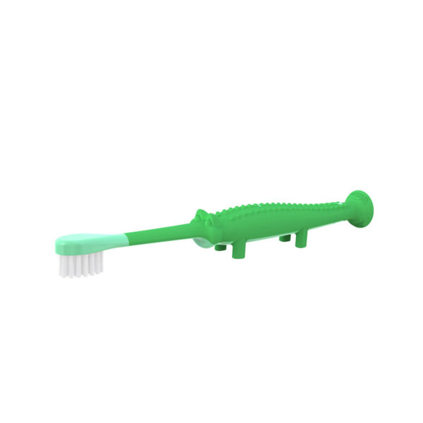 Green Crocodile toddler toothbrush, product