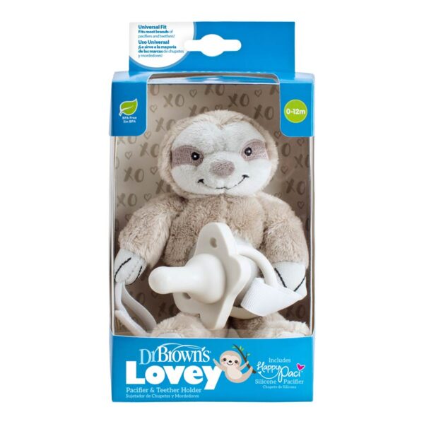 Dr. Brown's Sloth Lovey, Packaged