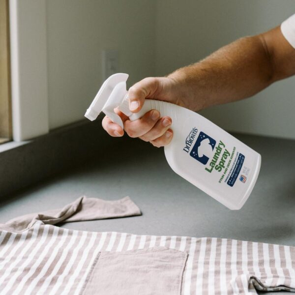 Laundry Spray being used