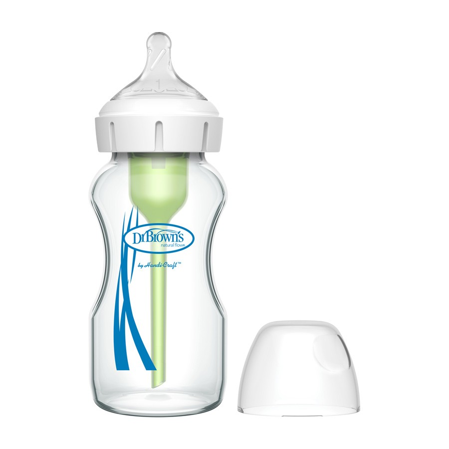 Dr. Brown's Natural Flow® Anti-Colic Options+™ Wide-Neck Glass