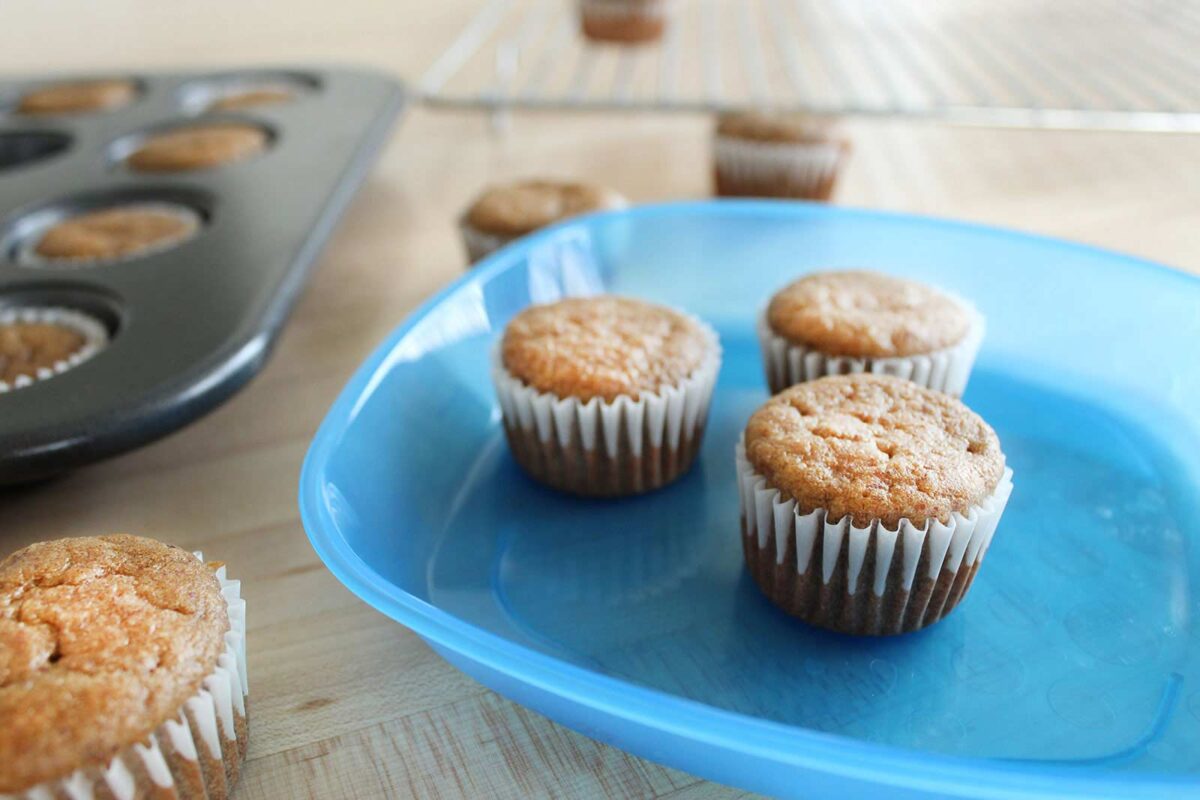 Homemade, ready-to-serve muffins